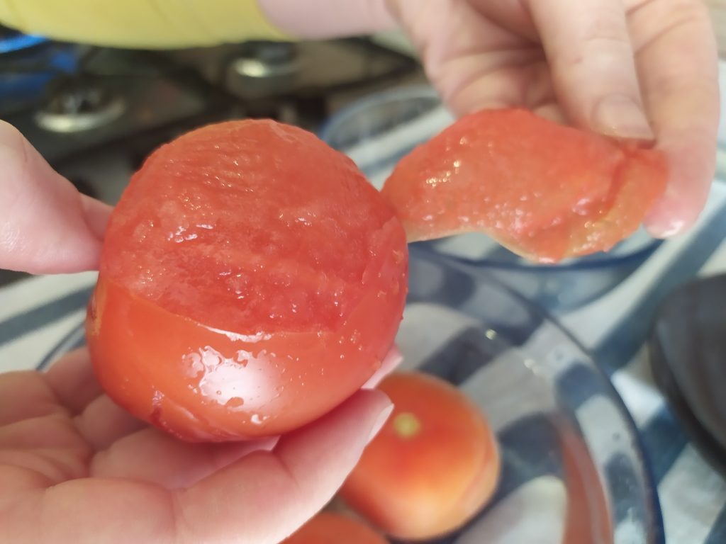 pomodoro spellato per melanzane ripiene