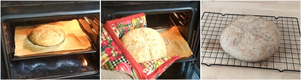 Estrarre il pane dal forno
